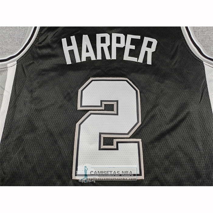 Camiseta San Antonio Spurs Dylan Harper NO 2 Icon 2025-26 Negro